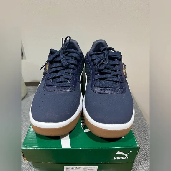 PUMA California Navy and White Sneakers - Picture 2 of 5